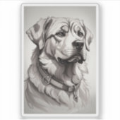 Labrador hond sticker (Voorkant)