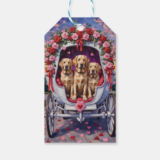 Labrador Hond Valentijnsdag Cadeaulabel (Voorkant)