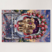 Labrador Hond Valentijnsdag Legpuzzel (Horizontaal)
