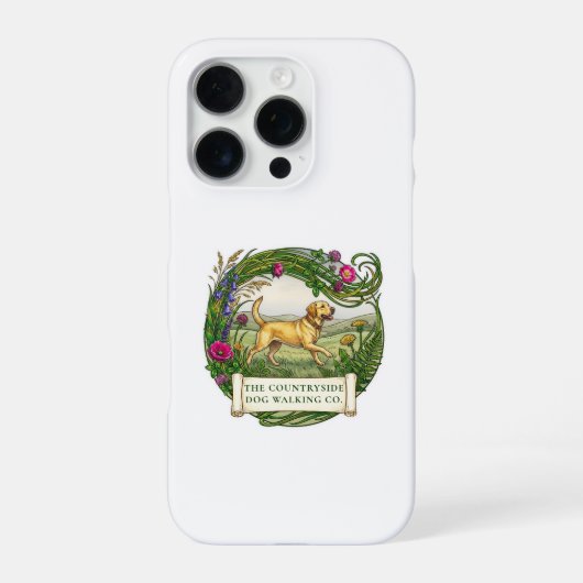 Labrador-hond-wandel-iPhone-hoesje iPhone Hoesje (Achterkant)
