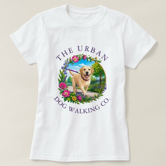Labrador-hond-wandel-training kleding t-shirt (Design voorkant)