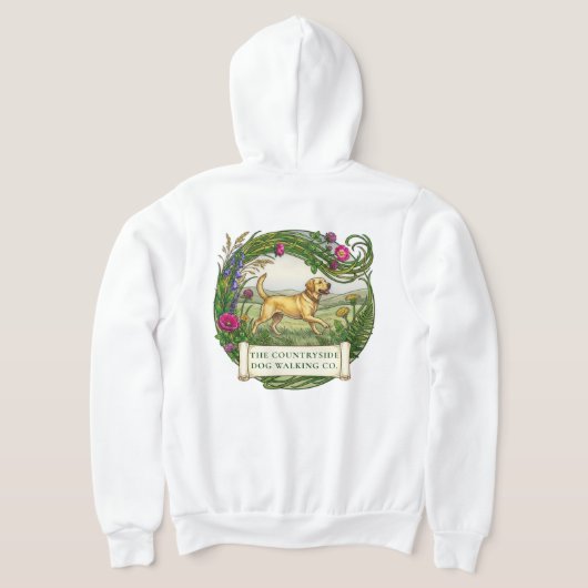 Labrador-hond Wandeltraining Kleding Hoodie (Laag Achter)