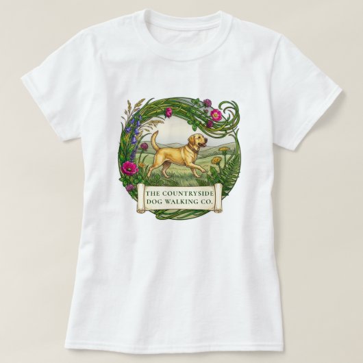 Labrador-hond Wandeltraining Kleding T-shirt (Design voorkant)