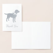 Labrador Honden Baby Shower Blauwe Jongen Lab Folie Kaarten (Display)