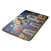 Labrador Honden Pompoen Halloween Grappig Badmat (Gekanteld)