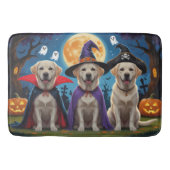 Labrador Honden Pompoen Halloween Grappig Badmat (Voorkant)