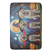 Labrador Honden Pompoen Halloween Grappig Badmat (Voorkant Verticaal)