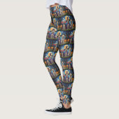Labrador Honden Pompoen Halloween Grappig Leggings (Links)