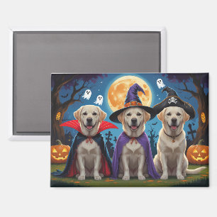 Labrador Honden Pompoen Halloween Grappig Magneet