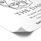 Labrador Hondenbruiloft Handtekening Drink Teken Poster (Hoek)