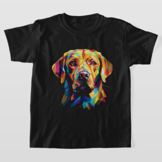 Labrador hondeneigenaar Geometrische hond T-shirt