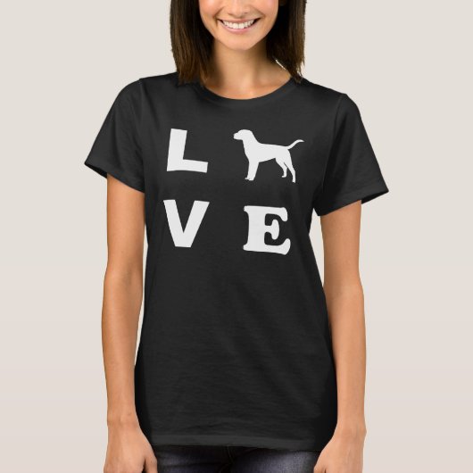 Labrador hondenliefde t-shirt (Voorkant)