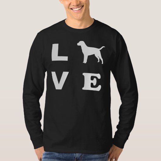 Labrador hondenliefde t-shirt (Voorkant)