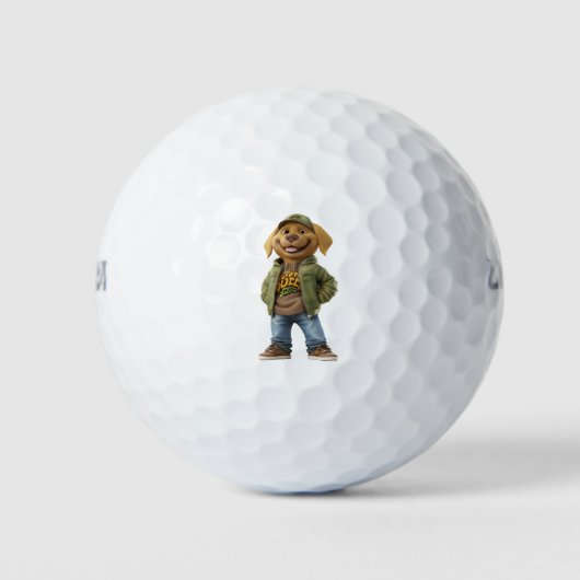 Labrador-hondenliefhebber golfballen (Voorkant)