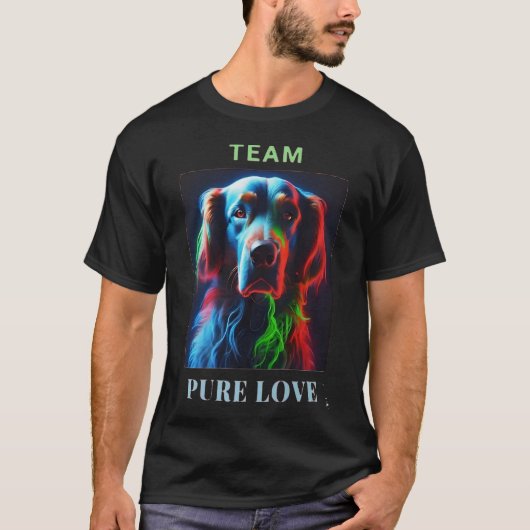 LABRADOR HONDENLIEFHEBBER PURE LOVE TEAM T-SHIRT (Voorkant)