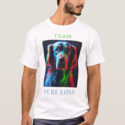 LABRADOR HONDENLIEFHEBBER PURE LOVE TEAM T-SHIRT (Voorkant)