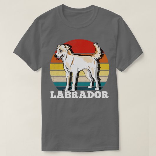 Labrador Hondenliefhebber Retro T-shirt (Design voorkant)