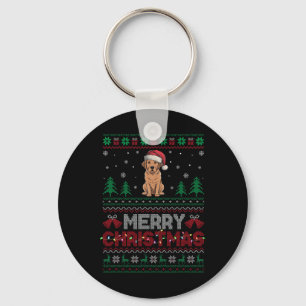 Labrador Hondenliefhebbers Santa Hat Kerstboom Lic Sleutelhanger