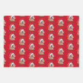 Labrador Hondenpatroon Kerstmis Inpakpapier Vel (Voorkant 2)