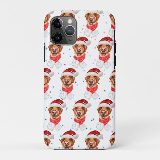 Labrador-hondenras Kerstmis Case-Mate iPhone Case (Achterkant)