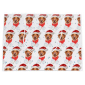 Labrador Hondenras Kerstmis Groot Cadeauzakje (Voorkant)
