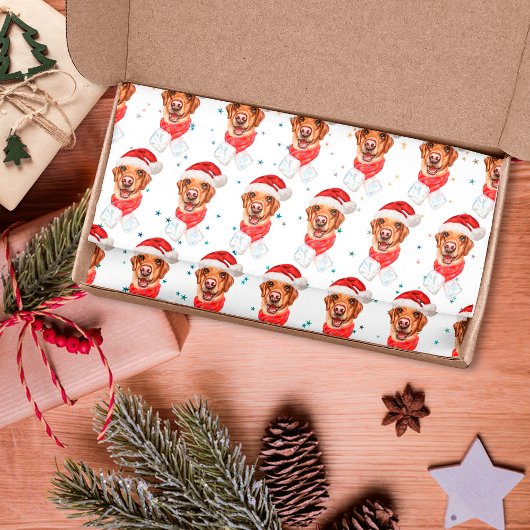 Labrador-hondenras Kerstmis Tissuepapier