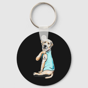 Labrador-hondentattoo Ik hou van mama Moederdag-li Sleutelhanger