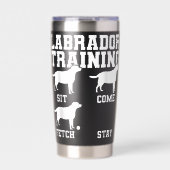 Labrador Hondentrainer Geïsoleerde Drinkbeker (Voorkant)