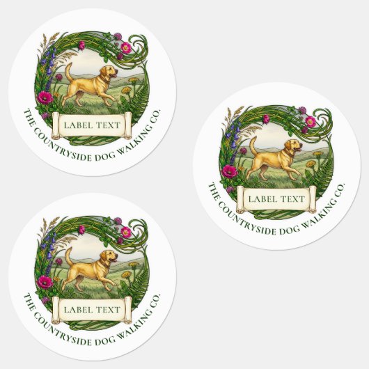 Labrador Hondenuitlater Trainer Labels (Groep)