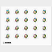 Labrador Hondenuitlater Trainer Ronde Sticker (Vel)