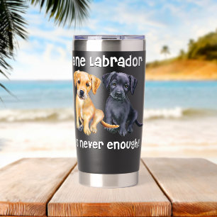 Labrador huisdier hond grappig cadeau zwart goudge geïsoleerde drinkbeker