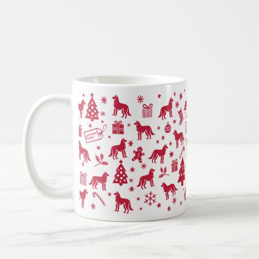 Labrador Husky Christmas Design Koffiemok (Links)