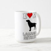 Labrador I het Hart van de Liefde Mijn Mok (Voorkant rechts)