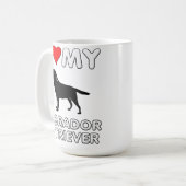Labrador I het Hart van de Liefde Mijn Mok (Voorkant links)