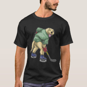 Labrador IJshockey stick T-shirt