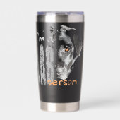 Labrador Ik ben een LAB-persoon Labrador-hond Geïsoleerde Drinkbeker (Voorkant)