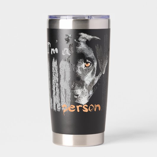 Labrador Im A LAB Person Labrador Dog Geïsoleerde Drinkbeker (Voorkant)
