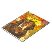 Labrador in de bloemen notitieboek (Linkerzijde)