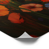 Labrador in de bloemen poster (Hoek)