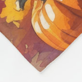 Labrador in de herfst verlaat de Thanksgiving Fleece Deken (Hoek)