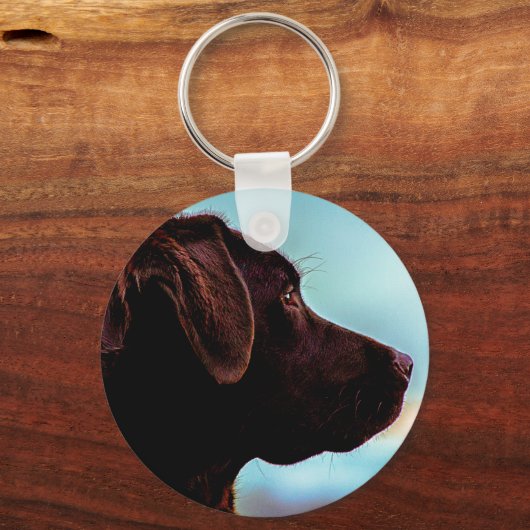 Labrador in Dusk Sleutelhanger (Voorkant)