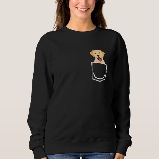 Labrador In Pocket  Peeking Dog Trui (Voorkant)