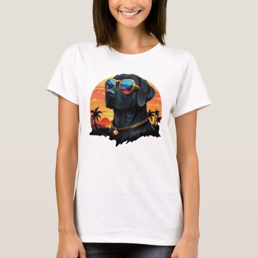 Labrador in Style T-shirt (Voorkant)