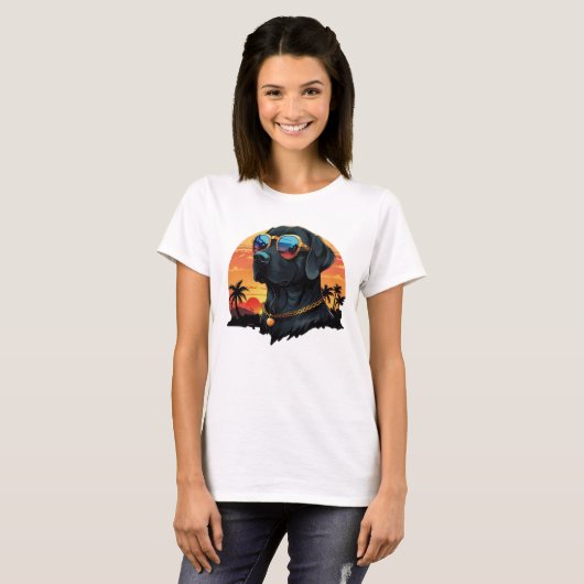 Labrador in Style T-shirt (Voorkant volledig)