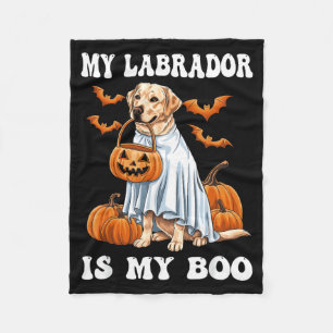 Labrador Is Boo Labrador-hond Geest Halloween 1 Fleece Deken