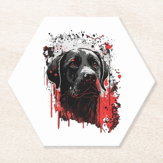 labrador kartonnen onderzetters (Voorkant)