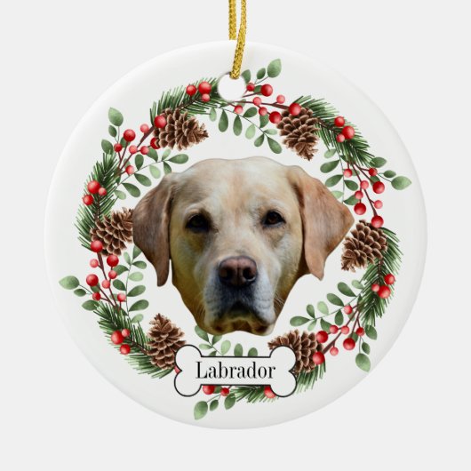 labrador keramisch ornament (Voorkant)