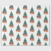 Labrador Kerstboom Cadeaupapier (Vlak)