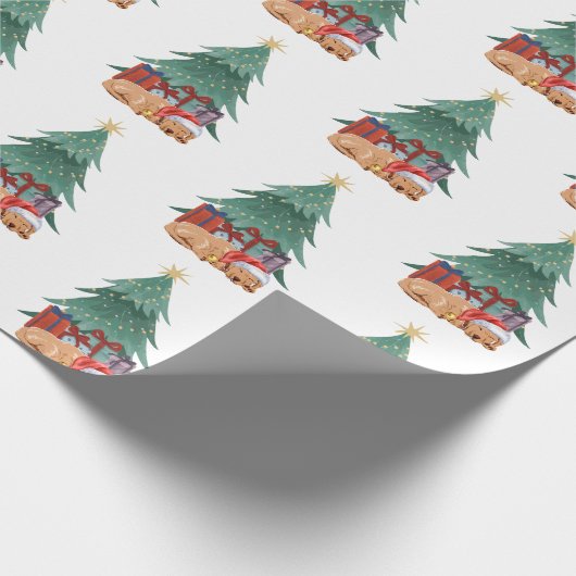 Labrador Kerstboom Cadeaupapier (Hoek)