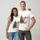 Labrador Kerstboomhulp T-shirt (Unisex)